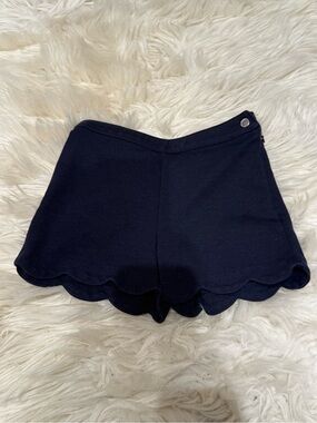 Jacadi Navy Scalloped Edge Shorts 24M